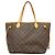Borsa Tote Louis Vuitton Monogram Neverfull MM Marrone