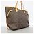 Borsa Tote Louis Vuitton Monogram Neverfull MM Marrone - vista 2