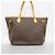 Borsa Tote Louis Vuitton Monogram Neverfull MM Marrone - vista 9