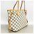 Borsa Tote Louis Vuitton Damier Azur Neverfull PM Bianco - vista 2