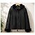 Gerard Darel Chaqueta con Capucha de Piel de Conejo Negra Negro - vista 4