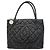 Timeless Borsa Tote Chanel in pelle di vitello martellata nera Nero