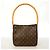 Borsa a Spalla Louis Vuitton Monogram Looping MM Marrone - vista 11
