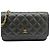 Timeless Portafoglio Chanel Matelassé Classic Chain Nero
