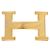 Hermès Fibbia per cintura H placcata oro Hermes D'oro - vista 2