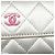 Tarjetero de piel de cordero matelassé Chanel Plata - vista 7