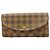 Louis Vuitton Damier Portefeuille Caïssa Long Wallet Fuschia Damier ebene