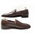 MOCASSINI JOHN LOBB 8 42 IN PELLE MARRONE LEATHER LOAFERS SHOES - vista 2