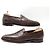 MOCASSINI JOHN LOBB 8 42 IN PELLE MARRONE LEATHER LOAFERS SHOES - vista 3