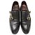 SCARPE JOHN LOBB WILLIAM BI BOUCLE 7 41 IN PELLE GRAIN NERA MONK SHOES Nero - vista 8