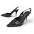 SCARPE LOUIS VUITTON CATHERINE MONOGRAM MINI LIN 39 SLINGBACKS Nero