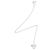 Collana Elsa Peretti in argento sterling con cuore intero Tiffany & Co. Metallico