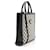 Céline Tote verticale Celine Triomphe Canvas Small Nero  - vista 2