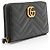 Portafoglio con zip Gucci Matelasse Leather GG Marmont Nero - vista 2