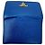 Prada Saffiano Leder Kartenetui Blau - Ansicht 7
