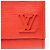 Pochette Clery in pelle Epi Louis Vuitton Rosso - vista 9