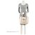 Borsa Hobo Amanda Classic in pelle Tory Burch Bianco - vista 5