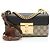 Mini borsa a tracolla Gucci GG Supreme Padlock Marrone Beige