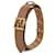 Ceinture réversible Fendi en cuir beige Marron  - vue 3
