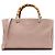 Bamboo Bolsa Shopper Medium de couro com alça de bambu Gucci Rosa
