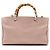 Bamboo Bolsa Shopper Medium de couro com alça de bambu Gucci Rosa - vista 3