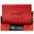 Pochette in pelle con logo Gucci e zip Rosso - vista 5