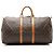 Louis Vuitton Vintage Monogram Canvas Keepall 55 Duffle Marrone - vista 3