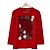 Autre Marque Strickpullover mit Blumenstickerei Toyoko Saito Rot