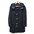 Autre Marque Manteau Duffle en mélange de cachemire Melton Scye Bleu Bleu Marine