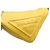Prada Bolso de hombro y bolso bandolera en cuero amarillo con logotipo triangular - vista 10