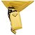 Prada Bolso de hombro y bolso bandolera en cuero amarillo con logotipo triangular - vista 6