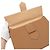 Delvaux Bolso Clutch Pouch Unisex de Piel de Vitello Marrón Camel - vista 6
