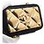 Chanel Mini borsa vanity a tracolla in pelle di agnello nera con catena dorata Nero - vista 10