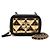 Chanel Mini borsa vanity a tracolla in pelle di agnello nera con catena dorata Nero - vista 2