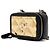 Chanel Mini borsa vanity a tracolla in pelle di agnello nera con catena dorata Nero - vista 3