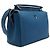 Fendi Blauer Leder-Tote und Schultertasche - Ansicht 3