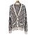 Dior Oblique Jacquard Wollstrickjacke Beige Braun