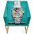 Rolex Reloj Oyster para mujer Datejust con bisel de diamantes Castaño