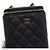 Vanity Chanel Mini beauty case Black Caviar con catena dorata, borsa a tracolla e crossbody Nero - vista 9
