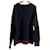 Autre Marque CINOH V-Ausschnitt Strickpullover Blau Marineblau - Ansicht 2