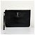 Saint Laurent Monogramm Clutch Bag Silber Krokodilmuster Schwarz - Ansicht 4