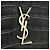 Saint Laurent Monogramm Clutch Bag Silber Krokodilmuster Schwarz - Ansicht 6