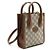 Gucci Mini borsa tote e crossbody Supreme Marrone - vista 3