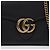 Gucci Borsa a tracolla con catena in pelle GG Marmont Nero - vista 2