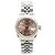 Rolex Reloj Datejust de acero para mujer con esfera salmón rosa