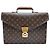 Louis Vuitton Monogram Serviette Document Bag for Unisex Brown
