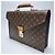 Louis Vuitton Monogram Serviette Document Bag for Unisex Brown - view 6
