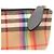 Burberry Karo-Clutch mit Lederbesatz Braun - Ansicht 11