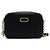 Salvatore Ferragamo Neue Gancini-Schnallen-Camera-Bag mit goldener Kettenriemen Schwarz