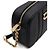 Salvatore Ferragamo Neue Gancini-Schnallen-Camera-Bag mit goldener Kettenriemen Schwarz - Ansicht 7